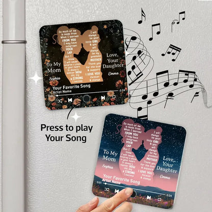 “You’ll Always Be My Little Girl” Acrylic Music Magnet – Personalized Gift for Mom